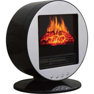 Stonegate Portable Electric Oscillating Fireplace — 5115 BTU, Silver, Model# HZ-12  Electric Fireplaces