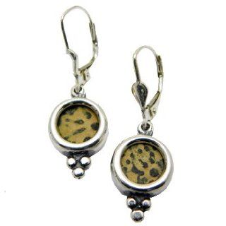 Ear Rings Widows Mite Sterling Silver E209  Collectible Coins  