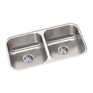 Proflo PFUC208 31 1/4" Double Basin Undermount Stainless Steel Kitchen Sink, Stainless Steel   Double Bowl Sinks  