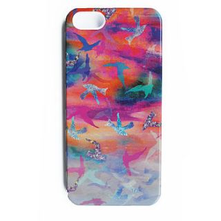 sunset birds case for the smartphone by nikki strange