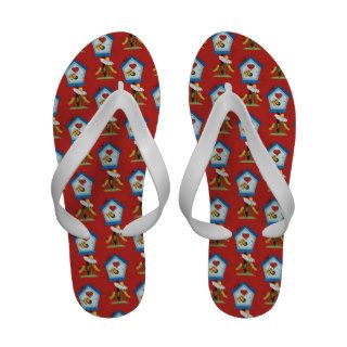 Fun Pattern Flip Flop Sandals