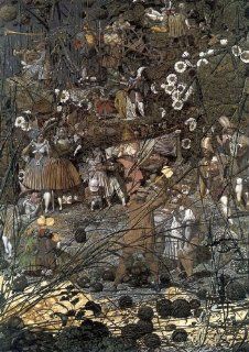 CANVAS The Fairy Feller's Master Stroke 1855 by Richard Dadd Fairy Fairies Folklore Magical Legendary Creature 16" X 22" Image Size Reproduction on CANVAS. Several more sizes available   Prints