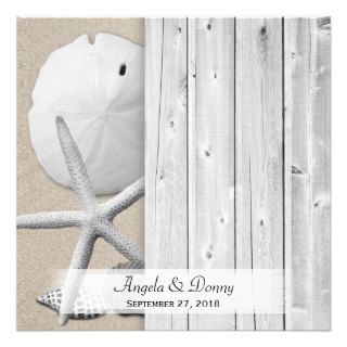 Beach Boardwalk Personalized Table Number Cards