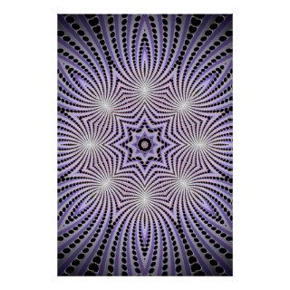 Trippy Poster Psychedelic Radial Artwork
