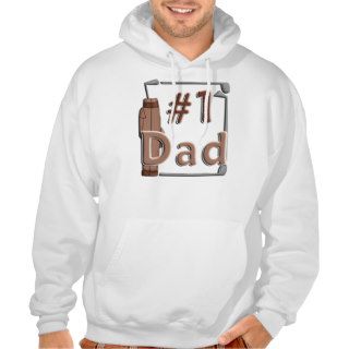 #1 Dad Golf Playing Father's Day Hooded Pullover