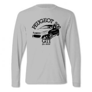 Bang Tidy Clothing Men's Petrolhead Classic Peugeot 206 Gti Long Sleeved T Shirt Clothing