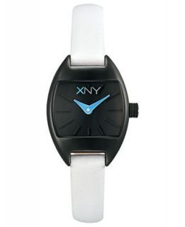 XNY Watch, Womens Urban Glam White Leather Strap 22mm BV8075X1   Online Exclusive   Watches   Jewelry & Watches