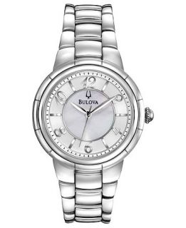 Bulova Womens Stainless Steel Bracelet Watch 34mm 96L169   Watches   Jewelry & Watches