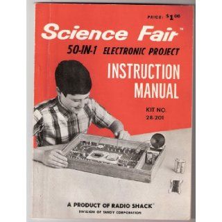 Science Fair 50 in 1 Electronic Project Instruction Manual Kit No. 28 201 Radio Shack Books
