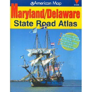 Maryland/Delaware State Road Atlas American Map Corporation 9780875303918 Books