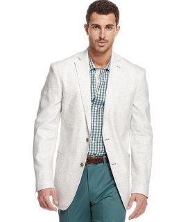 Tallia Orange Big and Tall Vanderbilt Linen Blend White Blazer   Blazers & Sport Coats   Men