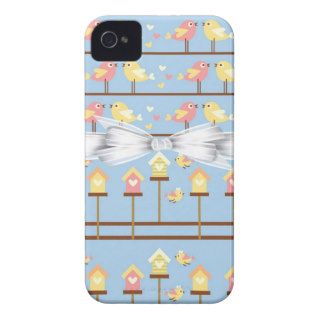Love Birds and Bird Houses Case Mate iPhone 4 Case