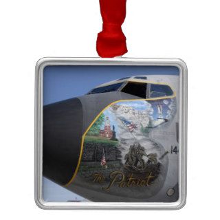 A KC 135 Stratotankerdisplaying patriotic nose Ornaments