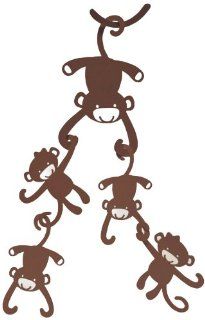 Lambs & Ivy Ceiling Sculpture, Brown Monkey  Nursery Decor Products  Baby