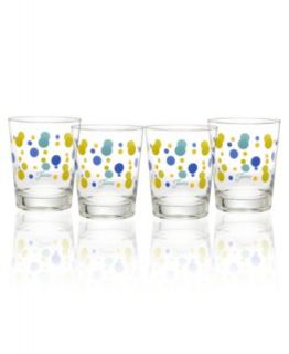 Fiesta Glassware, Set of 4 Lapis Dots Juice Glasses  