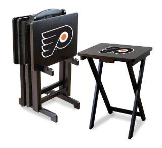 Philadelphia Flyers Set of 4 Folding TV Trays  Folding Tables  Sports & Outdoors