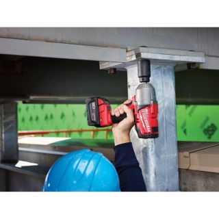 Milwaukee M18 FUEL 1/2in. High Torque Impact Wrench with Pin Detent Kit — Two M18 RedLithium XC 4.0 Batteries, Model# 2762-22  Impact Wrenches