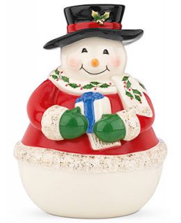 Lenox Holiday Snowman Cookie Jar   Serveware   Dining & Entertaining
