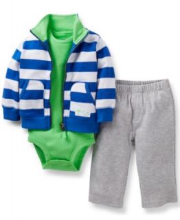 Carters Baby Boys 3 Piece Cardigan, Bodysuit & Pants Set   Kids