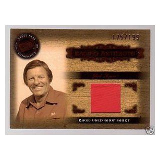 BUD MOORE 2008 Press Pass Legends NASCAR Artifacts #BM SH Bronze Parallel RED RACE USED SHOP SHIRT #175 of 199 made Sports Collectibles