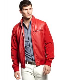 Armani Jeans Jacket, Eco Leather Colored Bomber   Coats & Jackets   Men