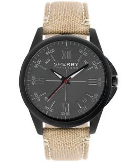 Sperry Top Sider Watch, Mens Kinney Taupe Canvas Strap 44mm 103050   Watches   Jewelry & Watches