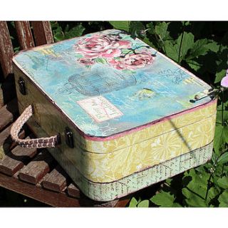 vintage style suitcase by lindsay interiors