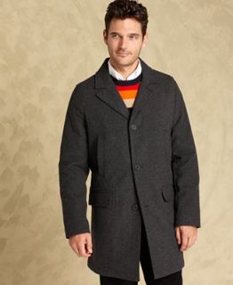 Tommy Hilfiger Jacket, Melton Notch Collar Top Coat   Coats & Jackets   Men