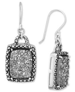 Victoria Townsend Diamond Earrings, 18k Gold over Sterling Silver Diamond Oval Hoop Earrings (1/4 ct. t.w.)   Earrings   Jewelry & Watches