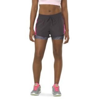 C9 by Champion Womens Woven Short With Compression Short   Indigo Screen S