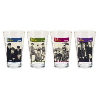 Beatles Boxes Pint Glass Set of 4