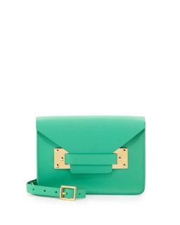 Mini Envelope Crossbody Bag, Fluoro Green   Sophie Hulme