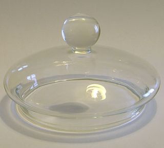 glass teapot spare parts lid with ball by leaf