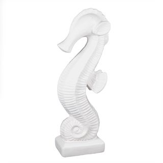 Privilege Large White Ceramic Seahorse Accent Piece Privilege Accent Pieces