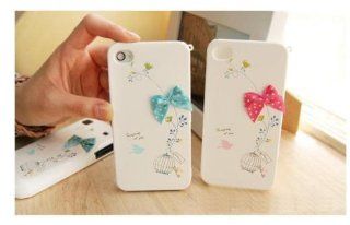 iPhone 4/4S THE CUTE AND SIMPLE (BLUE) BOW BY iART4iPHONE Cell Phones & Accessories