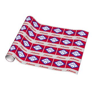 Arkansas State Flag Wrapping Paper