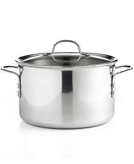 Calphalon Tri Ply Stainless Steel 8 Qt. Covered Stockpot   Cookware   Kitchen
