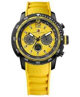 Tommy Hilfiger Watch, Mens Yellow Silicone Strap 46mm 1790901   Watches   Jewelry & Watches