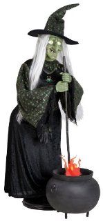 GEMMY LIFESIZE HALLOWEEN TALKING WITCH CAULDRON AIRBLOWN Inflatable Prop 2012 SS63044G Toys & Games