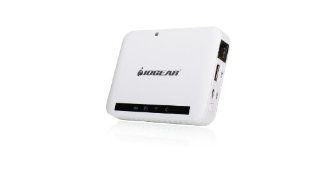 IOGEAR MediaShair Wireless Hub with SD/USB Input and Built in Power Station, White (GWFRSDU) Computers & Accessories