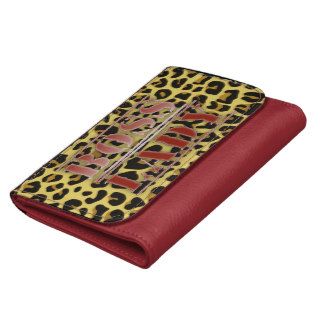 Boss Lady Jaguar Texture Medium Leather Wallet