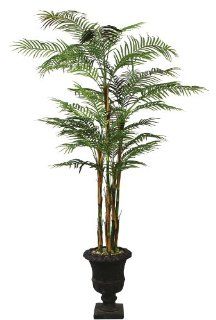 Laura Ashley Areca Palm Tree in Decorative Planter, 8 Feet Tall   Artificial Plants