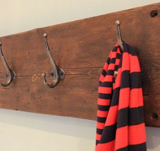 reclaimed wooden coat hook by möa design