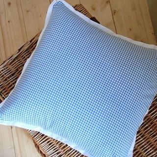 gingham cushion by the fairground