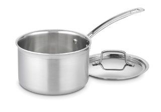 Cuisinart MCP193 18N MultiClad Pro Stainless Steel 3 Quart Saucepan with Cover Kitchen & Dining