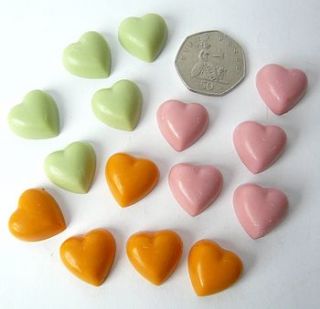 100 mini chocolate hearts by chocolate by cocoapod chocolate