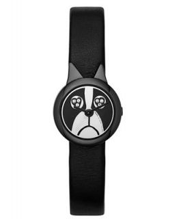 Marc by Marc Jacobs Watch, Womens Dog Black Leather Strap 23mm MBM2053   Watches   Jewelry & Watches