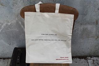 'tube rant number one' tote bag by mardy mabel