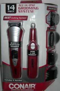 Conair 14 Piece All in One Grooming System With 2 Handles Model GMT187CGBV Health & Personal Care