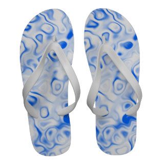 Blue Retro Flip Flops